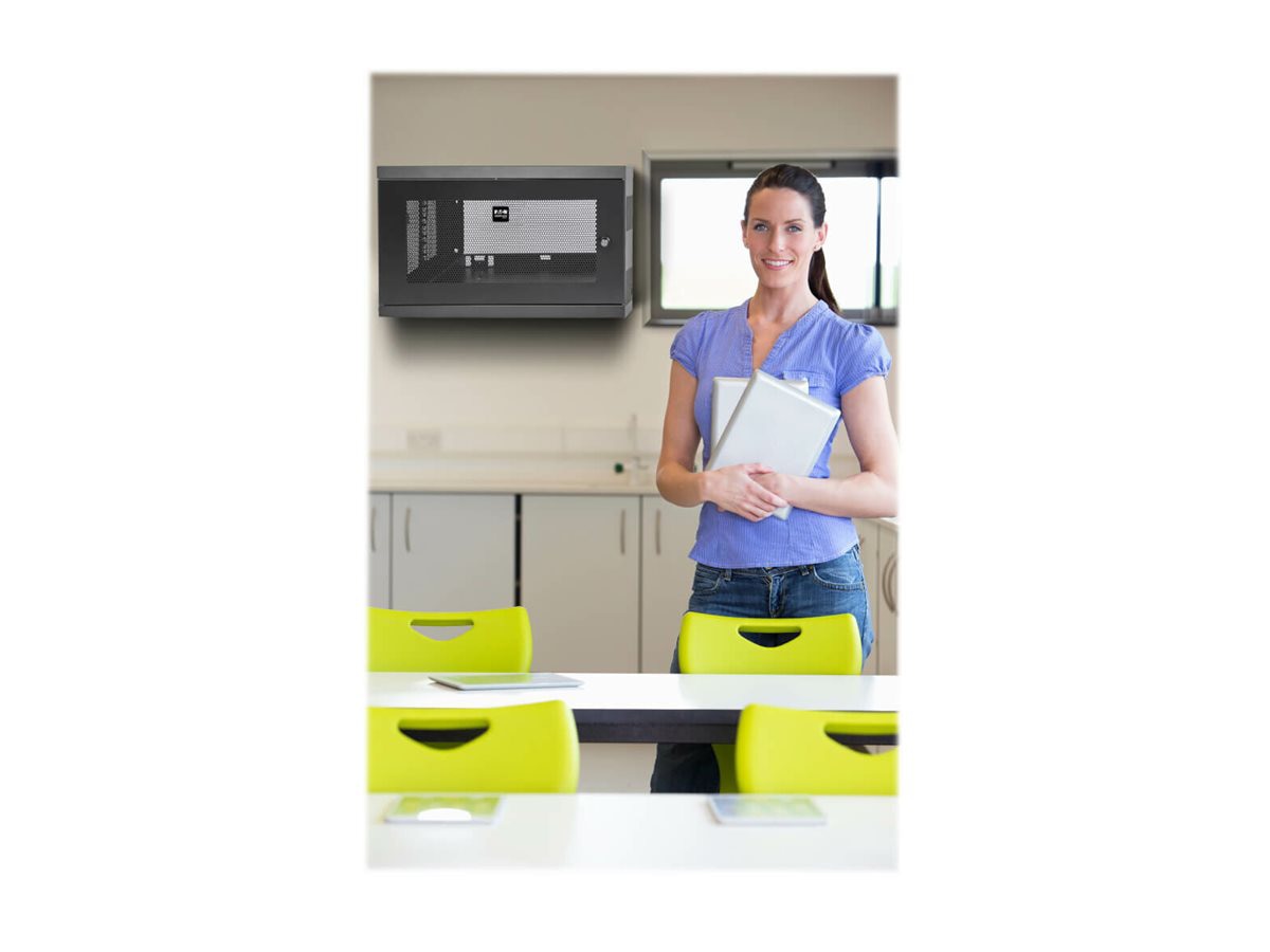 Thumbnail 6 of 7 for Eaton Tripp Lite Series SmartRack 9U Low-Profile Switch-Depth Wall-Mount Mini Rack Enclosure