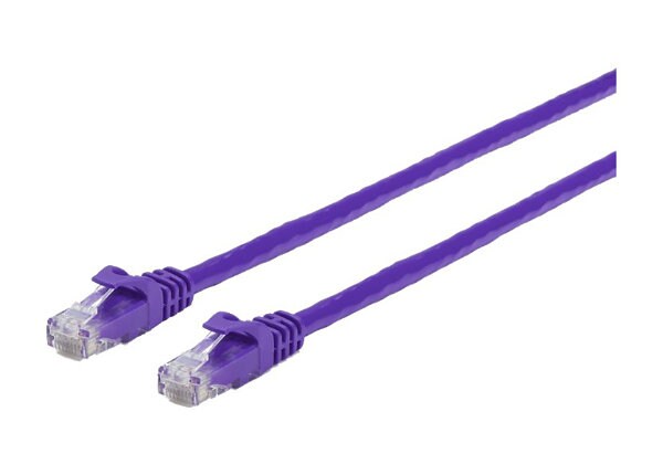 Wirewerks patch cable - 2.13 m - purple