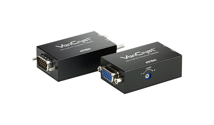 ATEN VanCryst VE022 Mini Cat 5 A/V Extender (Transmitter and Receiver units