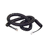 Black 24 25 Ft LONG Phone Handset Cord Curly Coil Wall Receiver Telephone Foot 