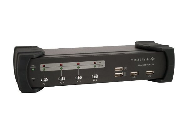 C2G TruLink 4-Port VGA/USB 2.0 KVM Switch - KVM / USB switch - 4 ports - desktop