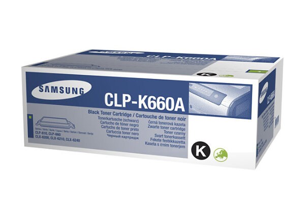 Samsung CLP-K660A - black - original - toner cartridge