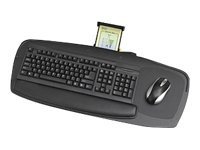 Safco Premier Series keyboard and mouse platform with wrist pillow