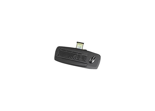 Safco Premier Series keyboard and mouse platform with wrist pillow