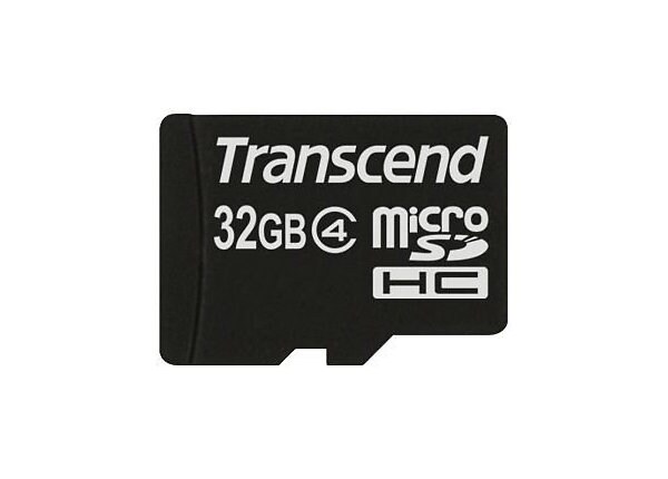 Transcend - flash memory card - 32 GB - microSDHC
