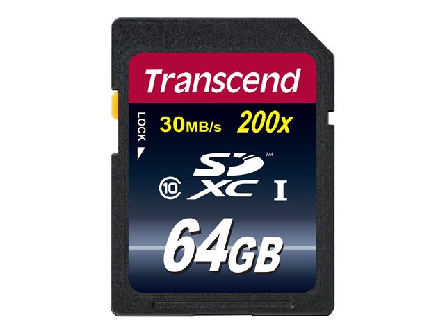Transcend Premium - flash memory card - 64 GB - SDXC