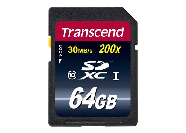 Transcend Premium - flash memory card - 64 GB - SDXC