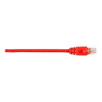 Black Box 2ft Cat5 Cat5e UTP Ethernet Patch Cable Red PVC Snagless, 2'