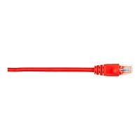 Black Box 3ft Cat5 Cat5e UTP Ethernet Patch Cable Red PVC Snagless, 3'