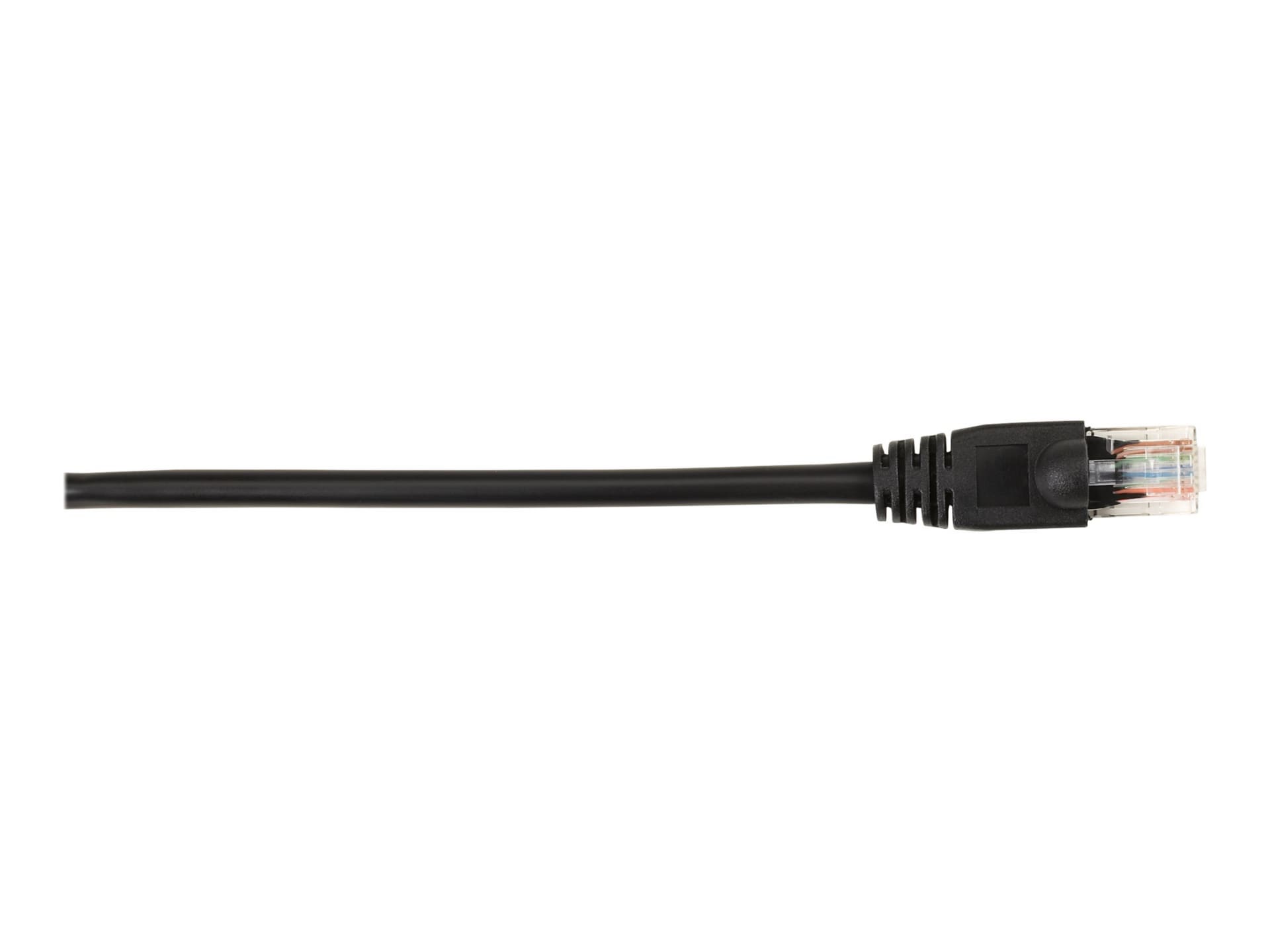 Black Box 4ft Cat5 Cat5e UTP Ethernet Patch Cable Black PVC Snagless, 4'