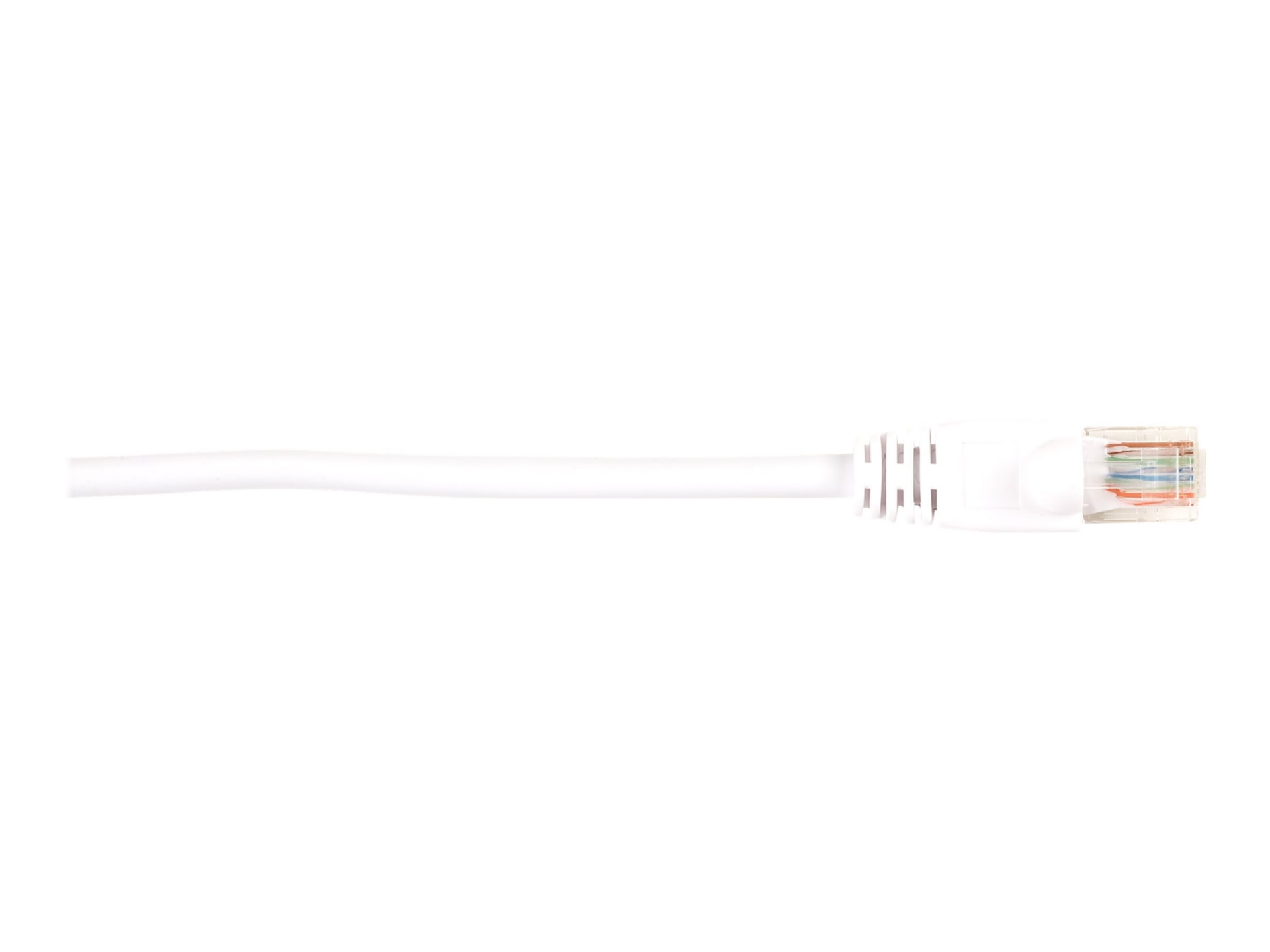 Black Box 10ft Cat5 Cat5e UTP Ethernet Patch Cable White PVC Snagless, 10'