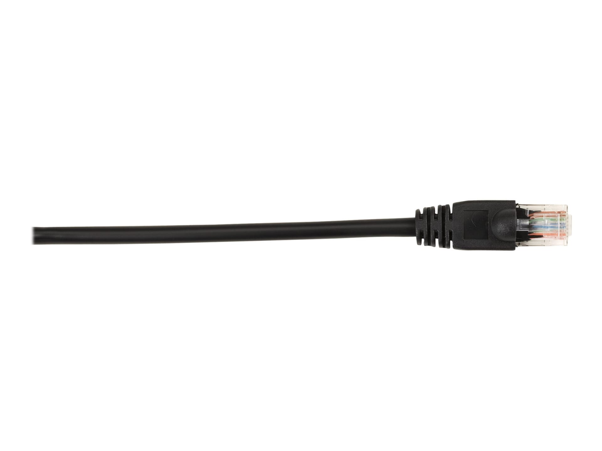 Black Box 1ft Black CAT6 Gigabit UTP Patch Cable, 250Mhz, Snagless