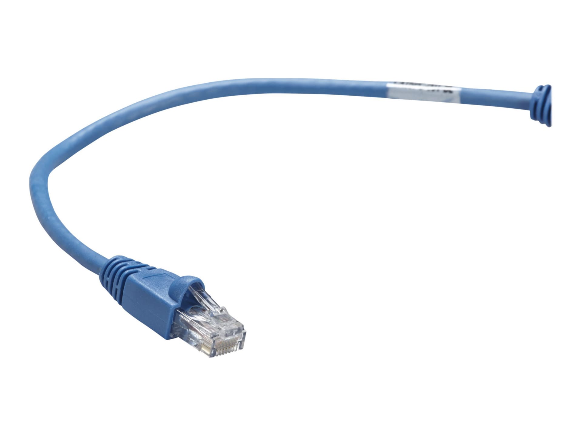 Black Box 1ft Blue CAT6 Gigabit UTP Patch Cable, 250Mhz, Snagless, 1'