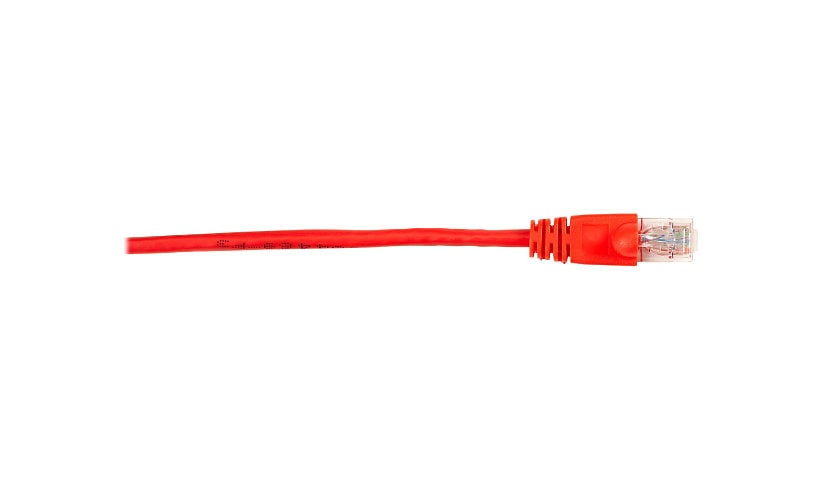 Black Box patch cable - 1 ft - red