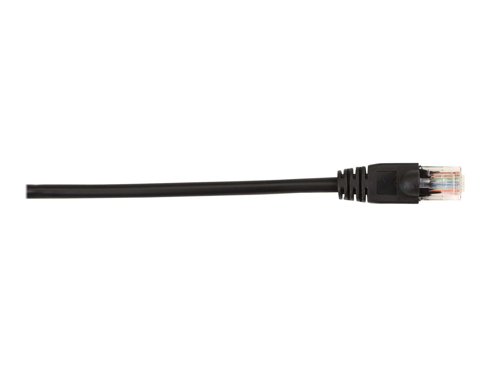 Black Box 3ft Black CAT6 Gigabit UTP Patch Cable, 250Mhz, Snagless, 3'