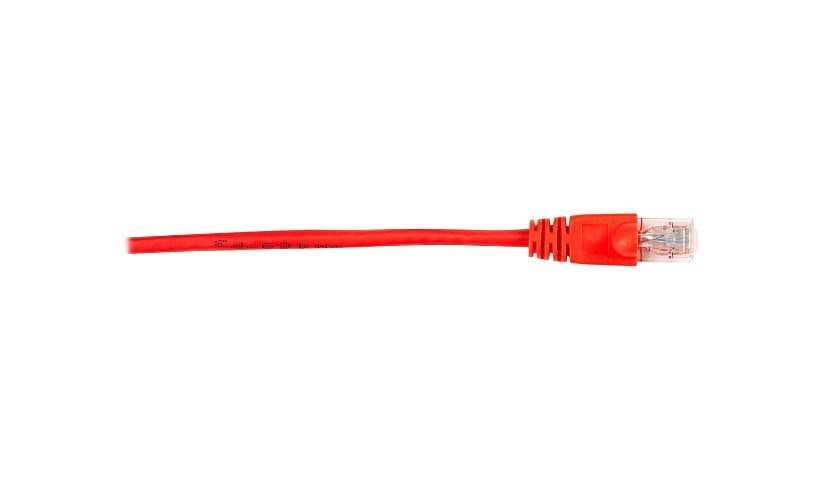 Black Box patch cable - 6 ft - red