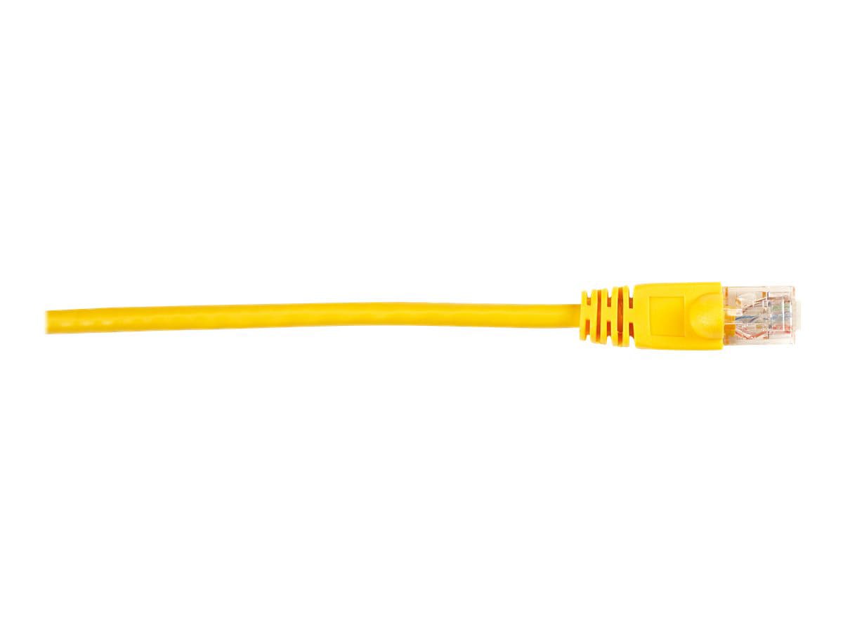 Black Box 7ft Yellow CAT6 Gigabit UTP Patch Cable, 250Mhz, Snagless, 7'