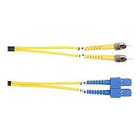 Black Box 1M ST/SC Duplex Single-mode 9-micron Fiber Patch Cable, Yellow