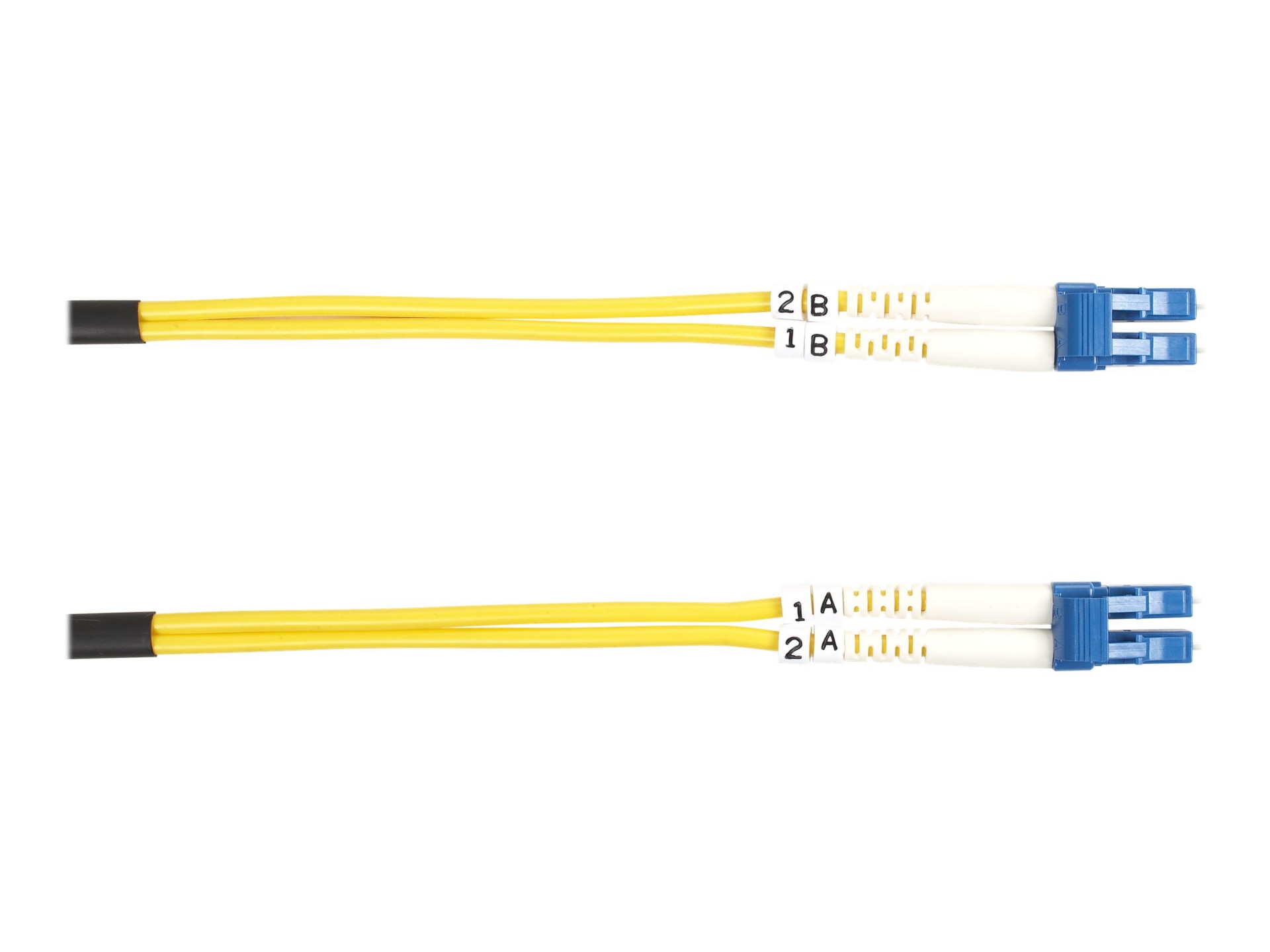 Black Box 2M LC/LC Duplex Single-mode 9-micron Fiber Patch Cable, Yellow