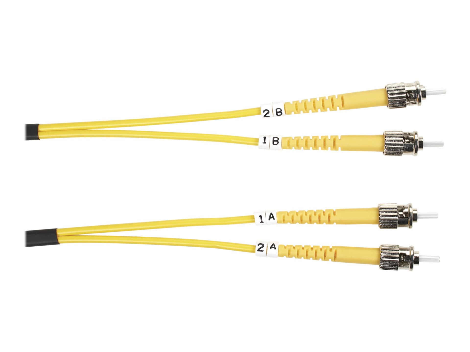 Black Box 3M ST/ST Duplex Single-mode 9-micron Fiber Patch Cable, Yellow