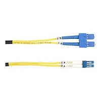 Black Box 5M SC/LC Duplex Single-mode 9-micron Fiber Patch Cable, Yellow