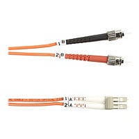 Black Box 3M ST/LC Duplex Multimode 50/125 OM2 Fiber Patch Cable, Orange