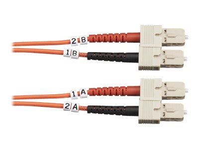 Black Box 10M SC/SC Duplex Multimode 50/125 OM2 Fiber Patch Cable, Orange