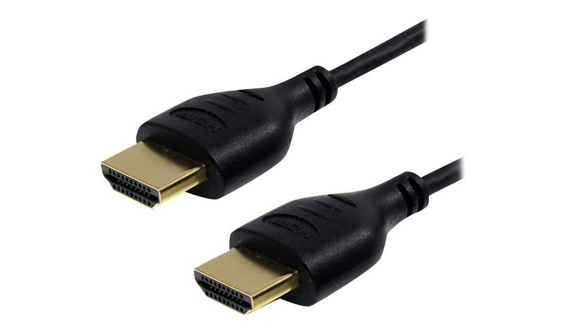 StarTech.com 3ft Slim HDMI Cable, 4K High Speed HDMI Cable with Ethernet, 4K 30Hz UHD HDMI Cord 36AWG, 4K HDMI 1,4