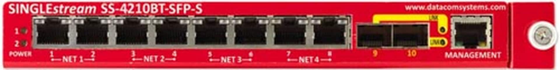 Datacom SINGLEstream Quad Link Aggregation Network Tap with 2x SFP Ports