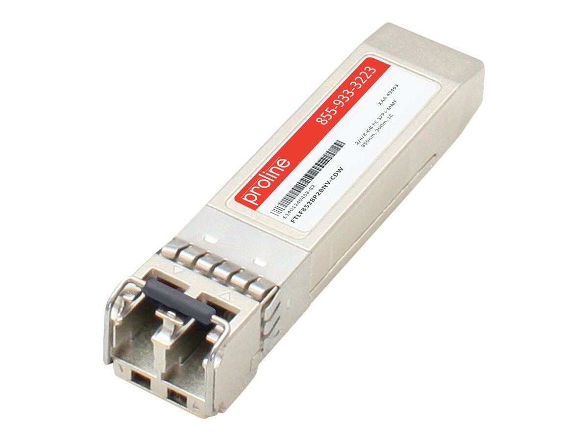 Proline Finisar FTLF8528P2BNV Compatible SFP+ TAA Compliant Transceiver - SFP+ transceiver module - 8Gb Fibre Channel