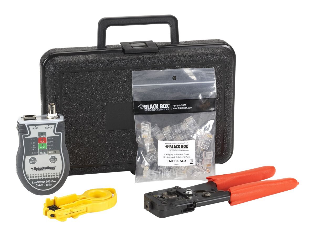 Black Box CAT6 Termination Kit - network tool/tester kit