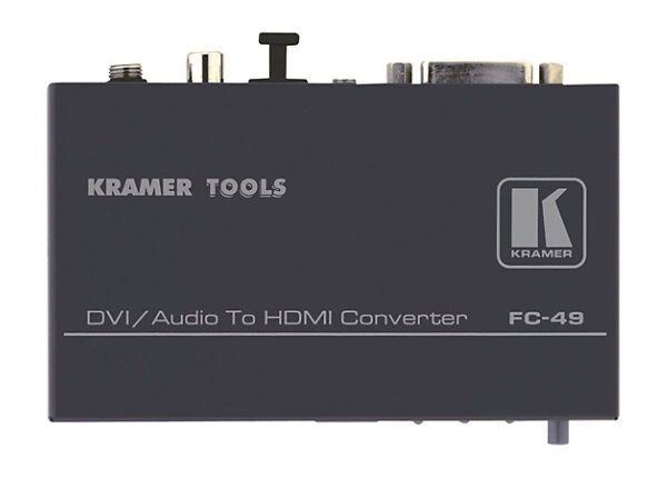 Kramer TOOLS FC-49 DVI & Audio to HDMI Format Converter & Audio Embedder - video converter