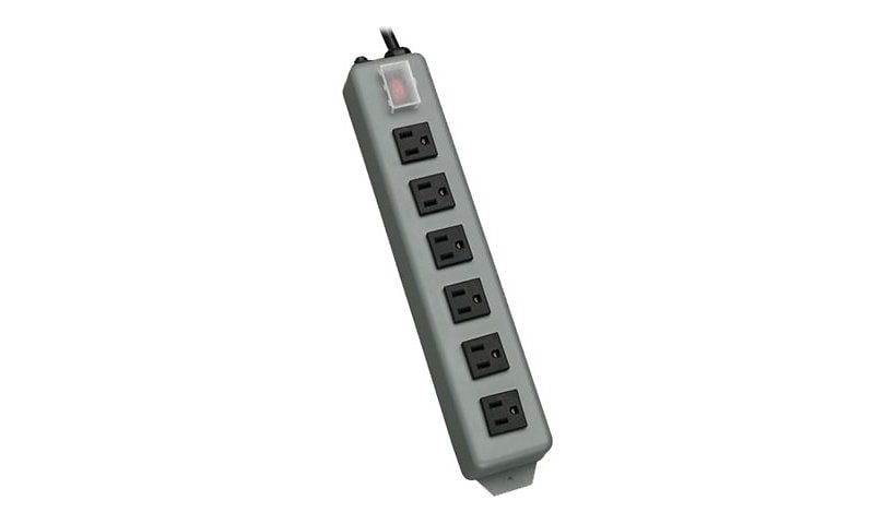 Tripp Lite Waber Power Strip 6-Outlet Industrial Right Angle 5-15R 15ft Crd