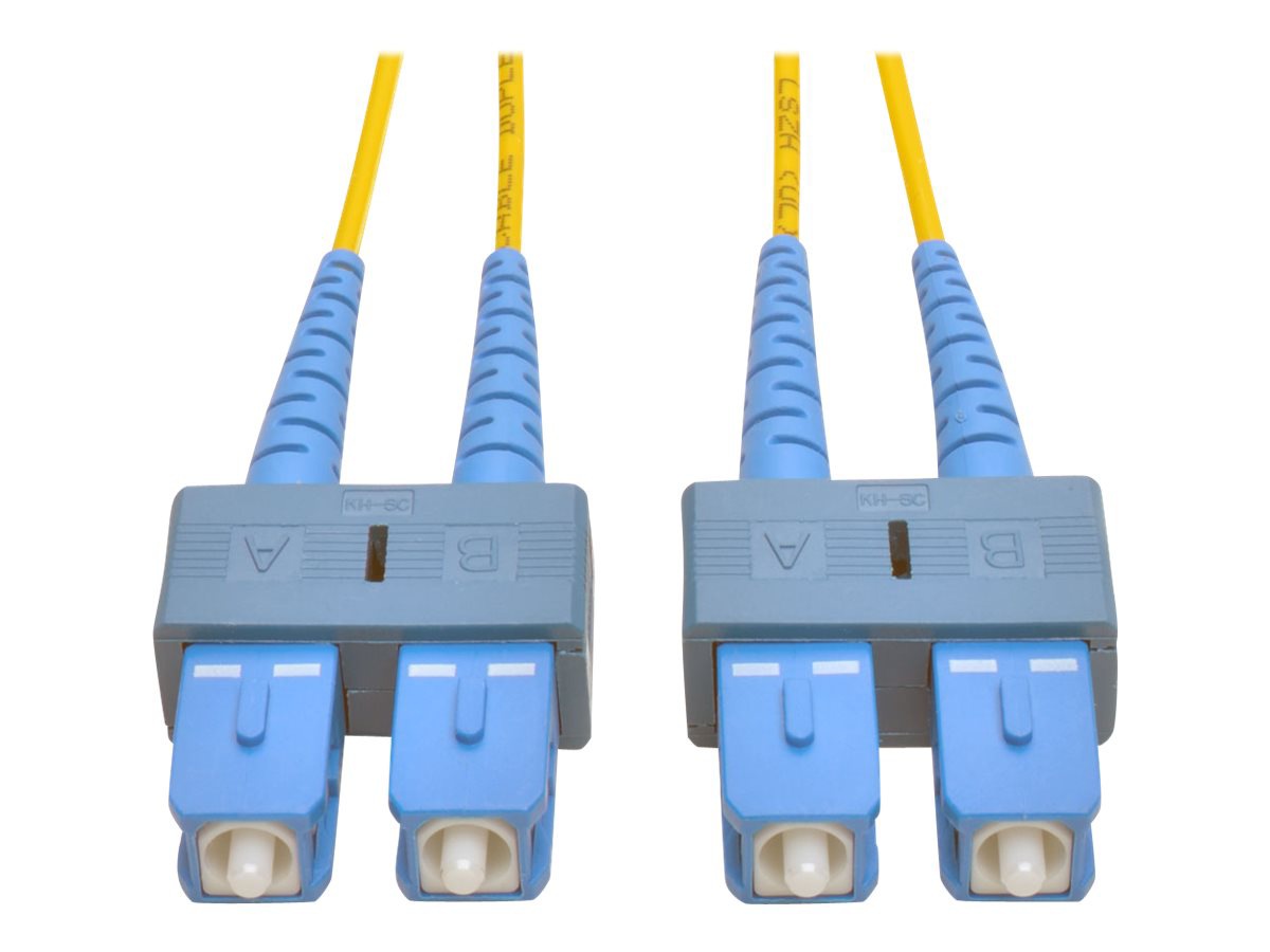 Eaton Tripp Lite Series Duplex Singlemode 9/125 Fiber Patch Cable (SC/SC), 1M (3 ft.) - patch cable - 1 m - yellow