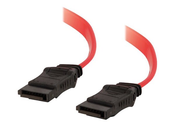 C2G 7-pin 180° 1-Device Serial ATA Cable - SATA cable - 1 ft