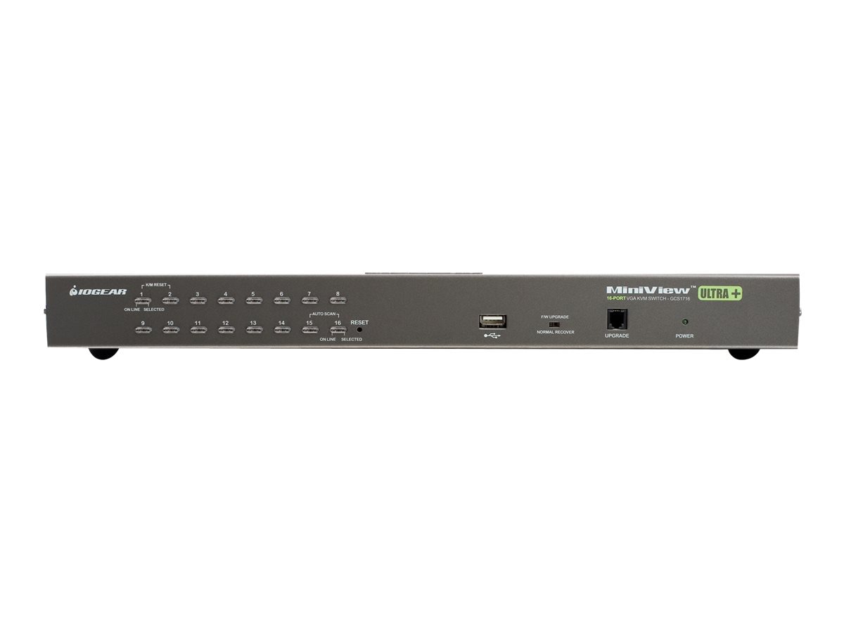 IOGEAR GCS1716KITU - KVM / USB switch - 16 ports - desktop