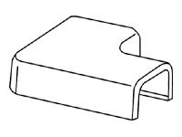 Wiremold Uniduct 2900 Flat Elbow Fitting - White - TAA Compliant