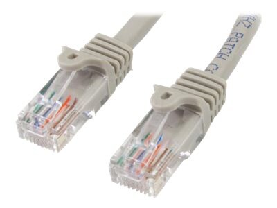 StarTech.com Cat5e Ethernet Cable 7 ft Gray - Cat 5e Snagless Patch Cable