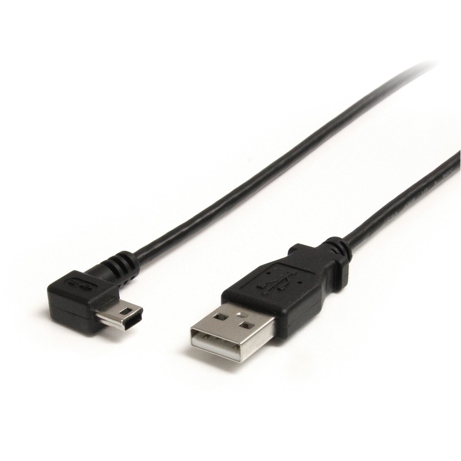 StarTech.com 6 ft Mini USB Cable - A to Right Angle Mini B - Thumbnail 2