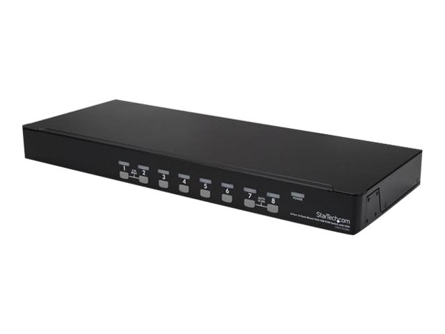 StarTech.com 8 Port 1U Rackmount USB KVM Switch Kit w/ OSD and Cables