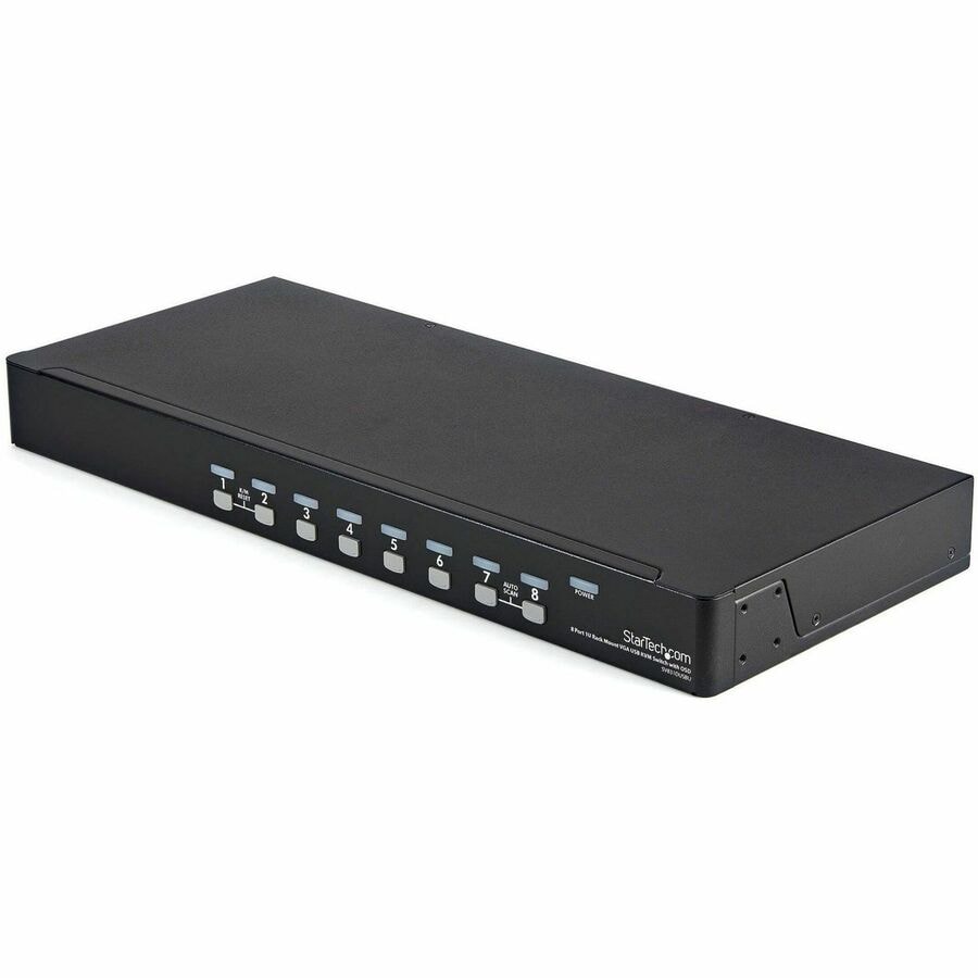 8 Port 1U Rackmount USB KVM Switch Kit - KVM Switches, Server Management