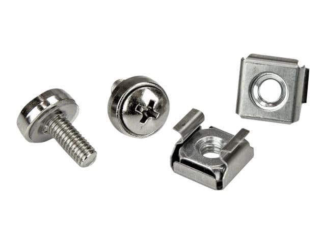 StarTech.com 100 Pkg M5 Mounting Screws and Cage Nuts-M5 Cage Nuts and Screws
