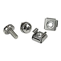 StarTech.com 100 Pkg M5 Mounting Screws and Cage Nuts-M5 Cage Nuts and Screws