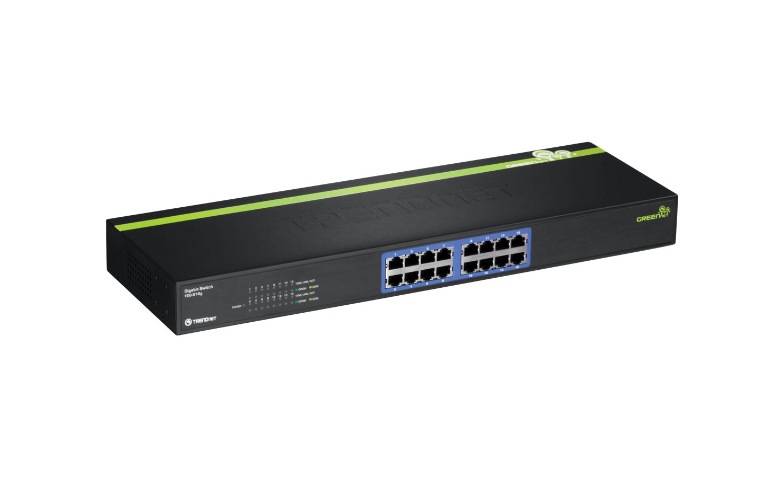TRENDnet 16-Port Unmanaged Gigabit GREENnet Switch, 16 x RJ-45