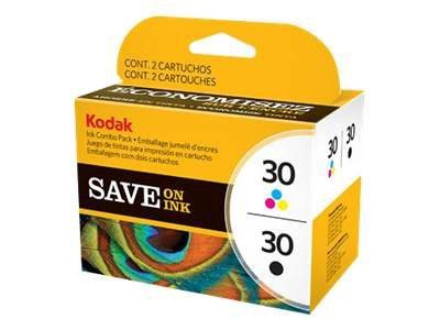 Kodak Ink Combo Pack - 2-pack - black, color (cyan, magenta, yellow) - original - ink cartridge