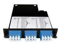 Ortronics Momentum OptiMo 2 - pre-terminated fiber optic cassette - 1U