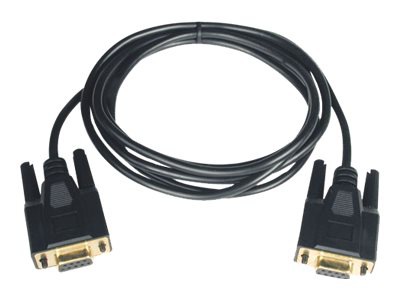 Eaton Tripp Lite Series 10ft Null Modem Serial RS232 Cable Adapter DB9 F/F