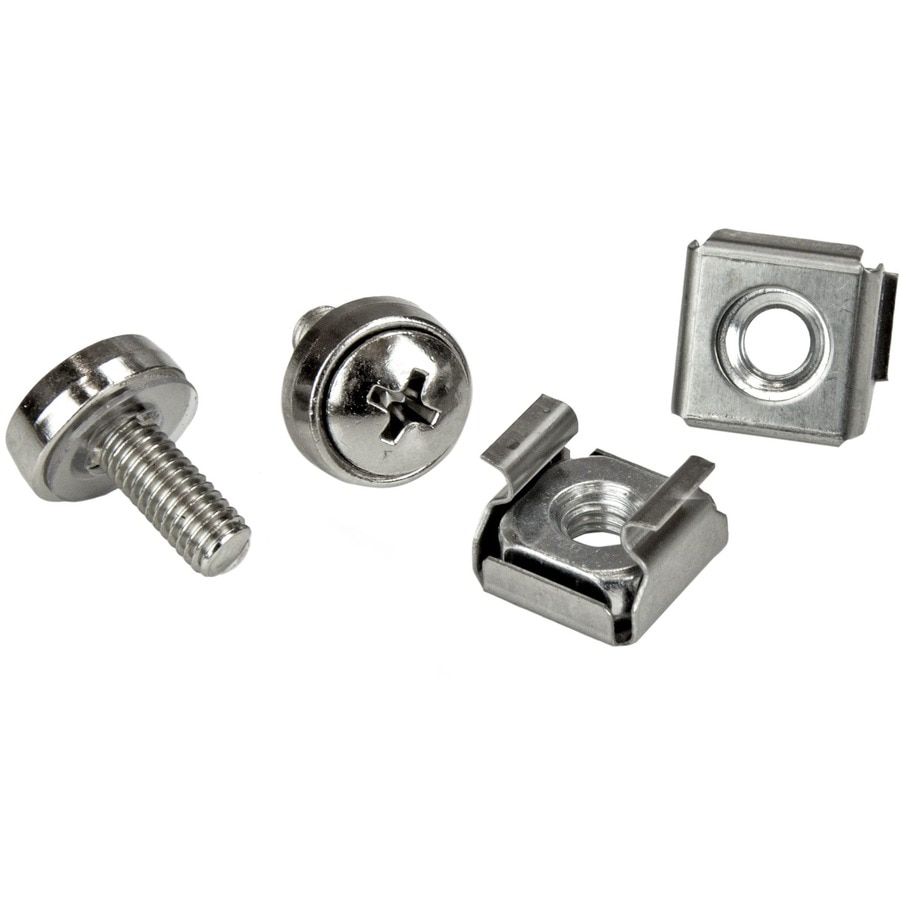 StarTech.com M5 Mounting Screws and Cage Nuts for Server Rack Cabinet - Pac