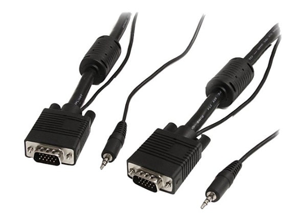 StarTech.com 15' VGA/Audio Cable - Black - 15ft HD15 to HD15 Cable