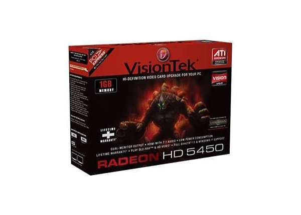 VisionTek Radeon 5450 SFF - graphics card - Radeon HD 5450 - 1 GB